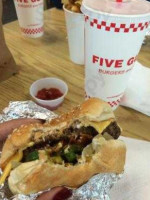 Five Guys Burgers Fries food