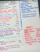 Johnboy's Bbq menu