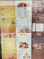 Wings Mania menu