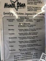 North Star Deli menu