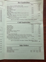 Deli On The Square menu