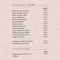 Familienweingut Geiger menu