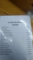 Taberna El Kiskilla menu