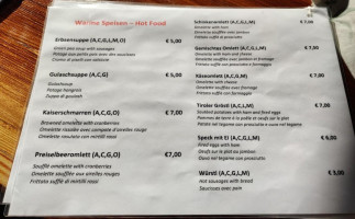 Jausenstation Zottahof menu