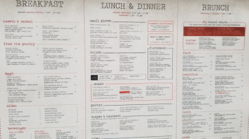 Parker & Quinn menu