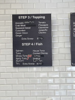 Poke Ave menu