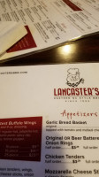 Lancasters Bbq menu