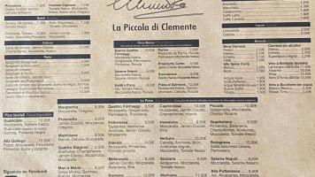 La Piccola Di Clemente menu