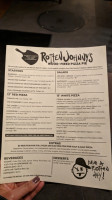 Rotten Johnny's Wood-fired Pizza Pie menu