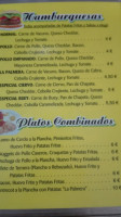 Cafeteria La Palmera menu