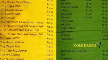 Tropic Island Jerk Chicken menu