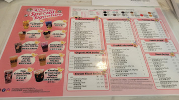 Vivi Bubble Tea menu