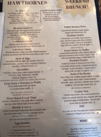 Hawthornes menu