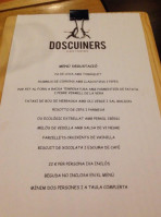 Dos Cuiners menu