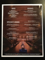 The Marquee Restaurant & Lounge menu