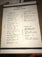 Ted's Corner Tavern menu