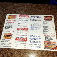 Pizzeria Ezequiel menu