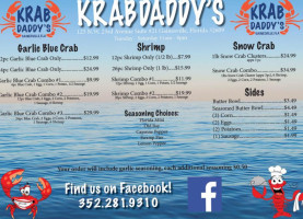 Tc's Crab Shack menu