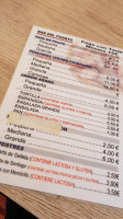 Del Puerto menu