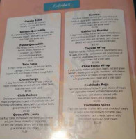 Coyote Flaco Mexican Food menu