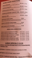 Shabuway menu