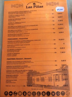 Las Pinas menu