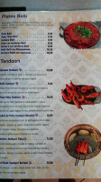 Madras Indian Palma menu