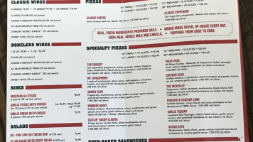 Mountain Mike's Pizza menu