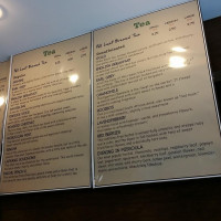 Cream Coffee Tea Shop menu