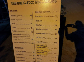 The Mixed Food menu