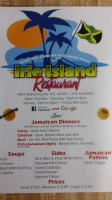 Irie Island Jamaican menu