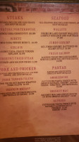 The Wright Place Saloon menu