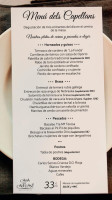 Casa Dels Capellans menu