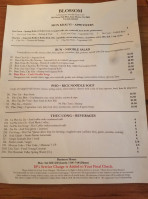 Blossom Vietnamese menu