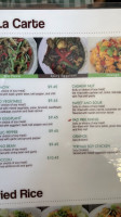 Vegan House Thai Bistro menu