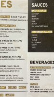 Jefferson Fry Company menu