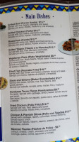 Delicias Centro Americanas menu