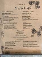 River Rail Cafe menu