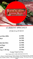 South Alabama Custom Meats menu