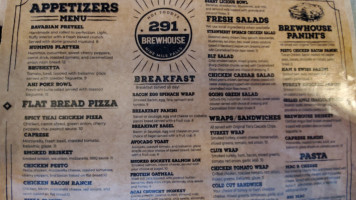 291 Brewhouse menu