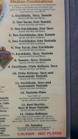 Mi Ranchito menu