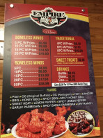 Empire Wingz Ii menu