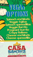 Casa Sanchez 3 menu