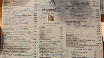 Almadraba menu