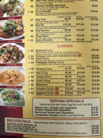 Simi Thai Cuisine menu