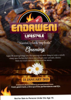 Endaweni Lifestyle menu