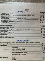 Harbor House menu