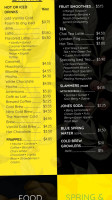 Yellowhammer Coffee menu