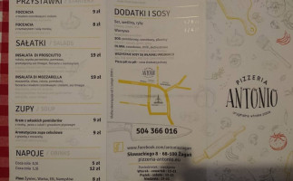 Trattoria Antonio menu