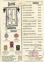 Container British Beer menu